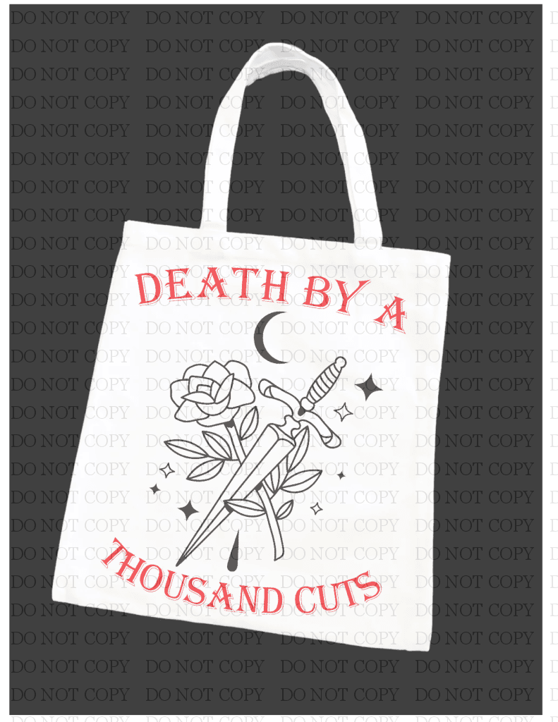 Tote Bags Death By A Thousand Cuts Bag