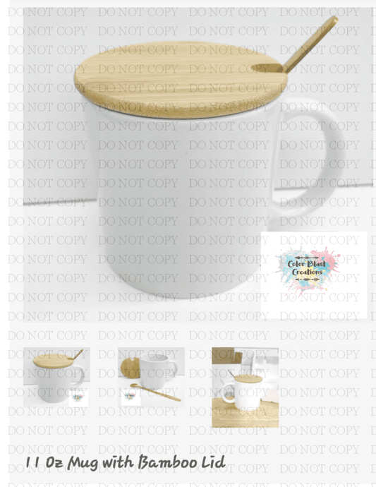 11Oz Mug With Bamboo Lid Coffee