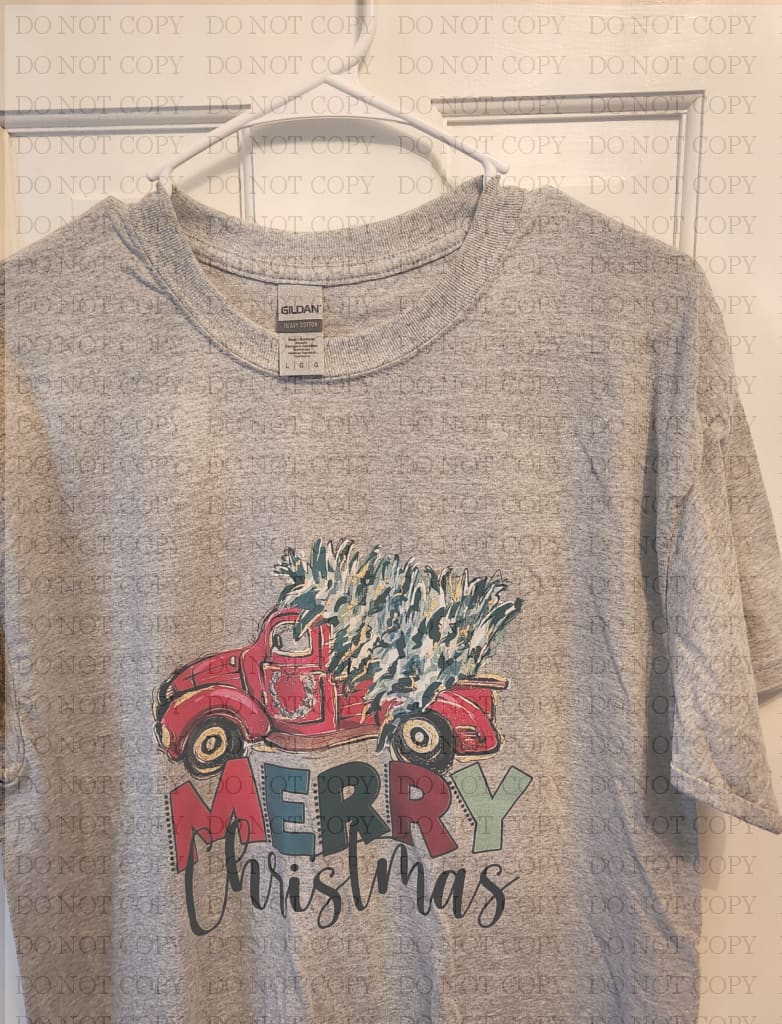 Clearance Merry Christmas Truck T-Shirt