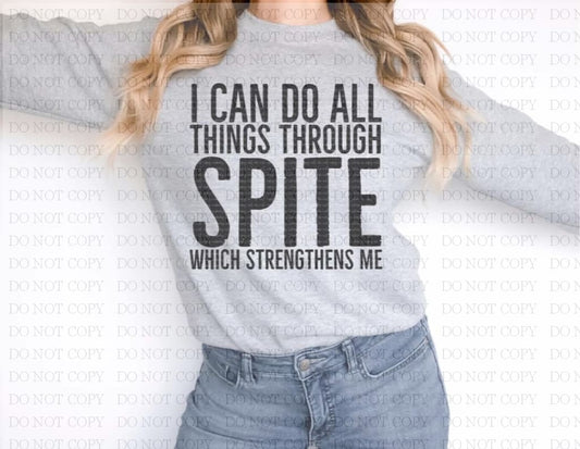 I Can Do All Things Through Spite Shirts & Tops