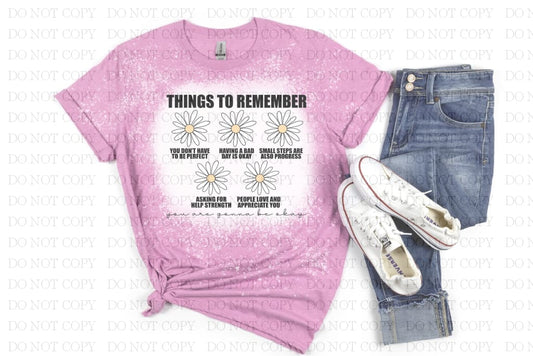 Things To Remember T-Shirt